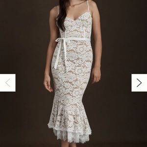 V Chapman Dress Naomi White - Size 8